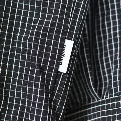 meltum [メルタム] GRAPH CHECK TECH SHIRTS L/S [MTM-SH-0365-26] グラフチェックテックシャツ・アクションプリーツ袖・速乾性・軽量・ポリエステル製・MEN'S / LADY'S [2026SS]