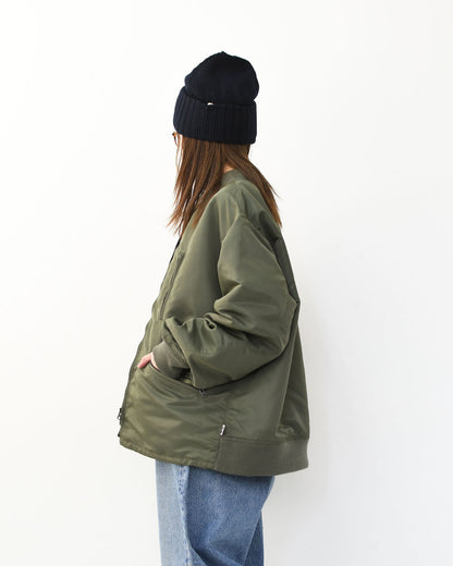 EMON [エモン] HARAN(66) [JAKN011-66] ハラン(66)・ナイロンジャケット・MA-1風・リブ袖・ジッパージャケット・MEN'S [2025AW]
