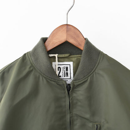 EMON [エモン] HARAN(66) [JAKN011-66] ハラン(66)・ナイロンジャケット・MA-1風・リブ袖・ジッパージャケット・MEN'S [2025AW]