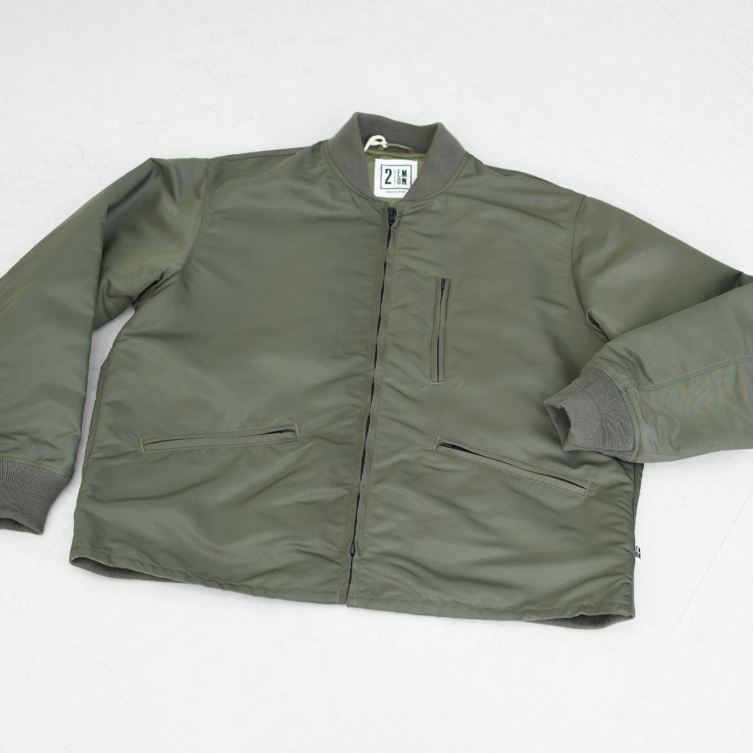 EMON [エモン] HARAN(66) [JAKN011-66] ハラン(66)・ナイロンジャケット・MA-1風・リブ袖・ジッパージャケット・MEN'S [2025AW]