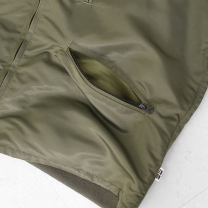 EMON [エモン] HARAN(66) [JAKN011-66] ハラン(66)・ナイロンジャケット・MA-1風・リブ袖・ジッパージャケット・MEN'S [2025AW]