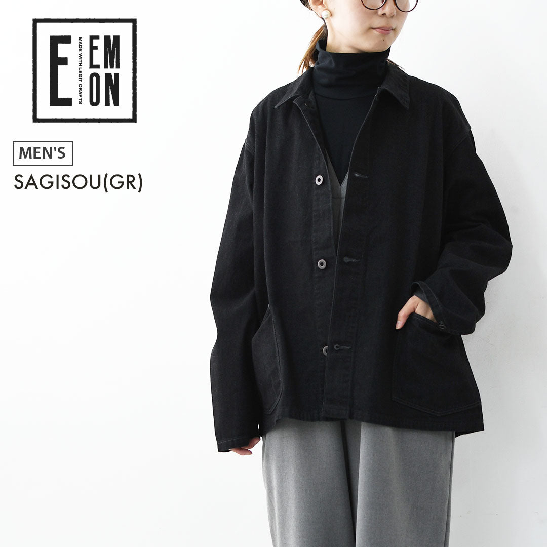 EMON [エモン] SAGISOU(GR) [JAKN010-GR] デニムカバーオール・MEN'S [2025AW]