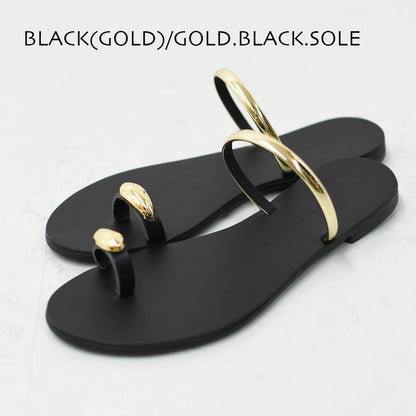 NICOLAS LAINAS [ニコラス ライナス] メタルパーツフラットサンダル [313L-T]  [2025SS]