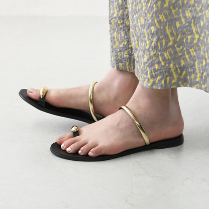 NICOLAS LAINAS [ニコラス ライナス] メタルパーツフラットサンダル [313L-T]  [2025SS]