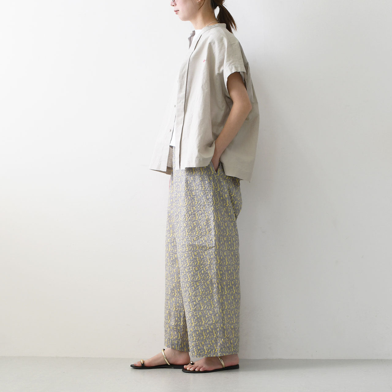 NICOLAS LAINAS [ニコラス ライナス] メタルパーツフラットサンダル [313L-T]  [2025SS]