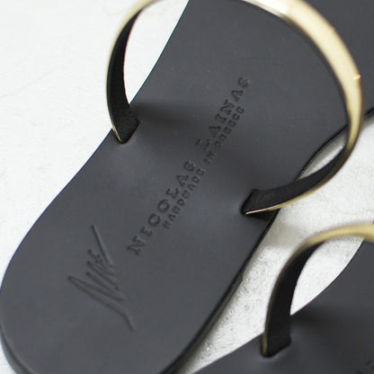 NICOLAS LAINAS [ニコラス ライナス] メタルパーツフラットサンダル [313L-T]  [2025SS]