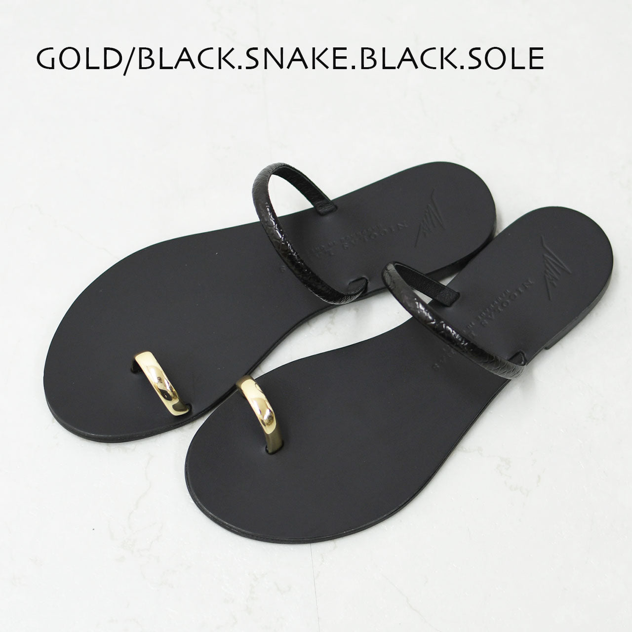 NICOLAS LAINAS [ニコラス ライナス] メタルパーツフラットサンダル [913L-T]  [2025SS]