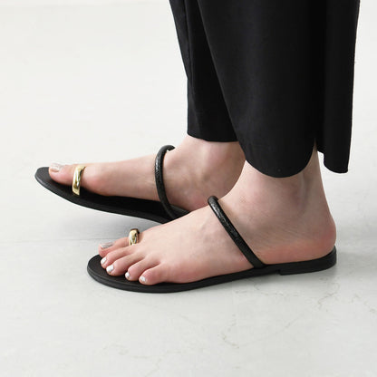 NICOLAS LAINAS [ニコラス ライナス] メタルパーツフラットサンダル [913L-T]  [2025SS]