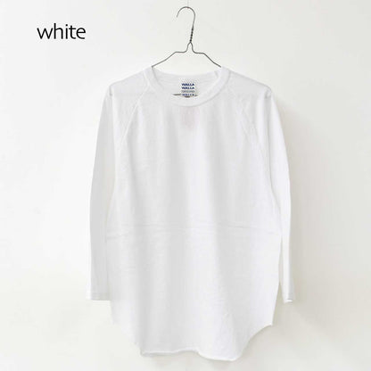 WALLA WALLA SPORT [ワラワラスポーツ] 3/4 BASEBALL TEE SOLID [A0778925] 3/4 ベースボールTシャツ 無地 [2025SS]