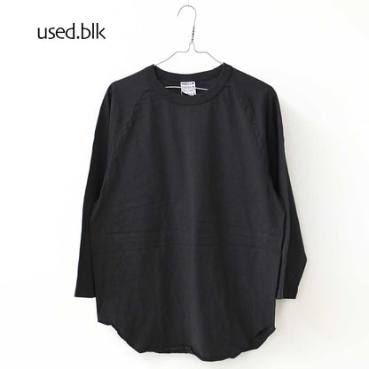 WALLA WALLA SPORT [ワラワラスポーツ] 3/4 BASEBALL TEE SOLID [A0778925] 3/4 ベースボールTシャツ 無地 [2025SS]