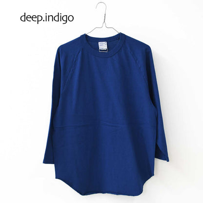 WALLA WALLA SPORT [ワラワラスポーツ] 3/4 BASEBALL TEE SOLID [A0778925] 3/4 ベースボールTシャツ 無地 [2025SS]