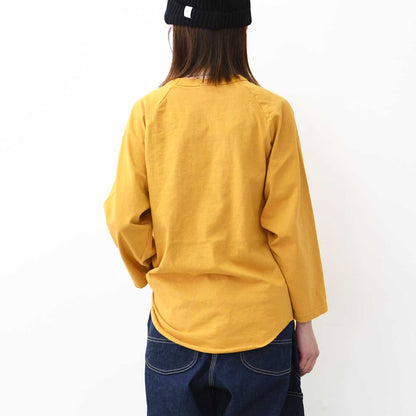 WALLA WALLA SPORT [ワラワラスポーツ] 3/4 BASEBALL TEE SOLID [A0778925] 3/4 ベースボールTシャツ 無地 [2025SS]