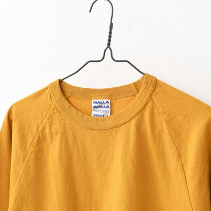 WALLA WALLA SPORT [ワラワラスポーツ] 3/4 BASEBALL TEE SOLID [A0778925] 3/4 ベースボールTシャツ 無地 [2025SS]