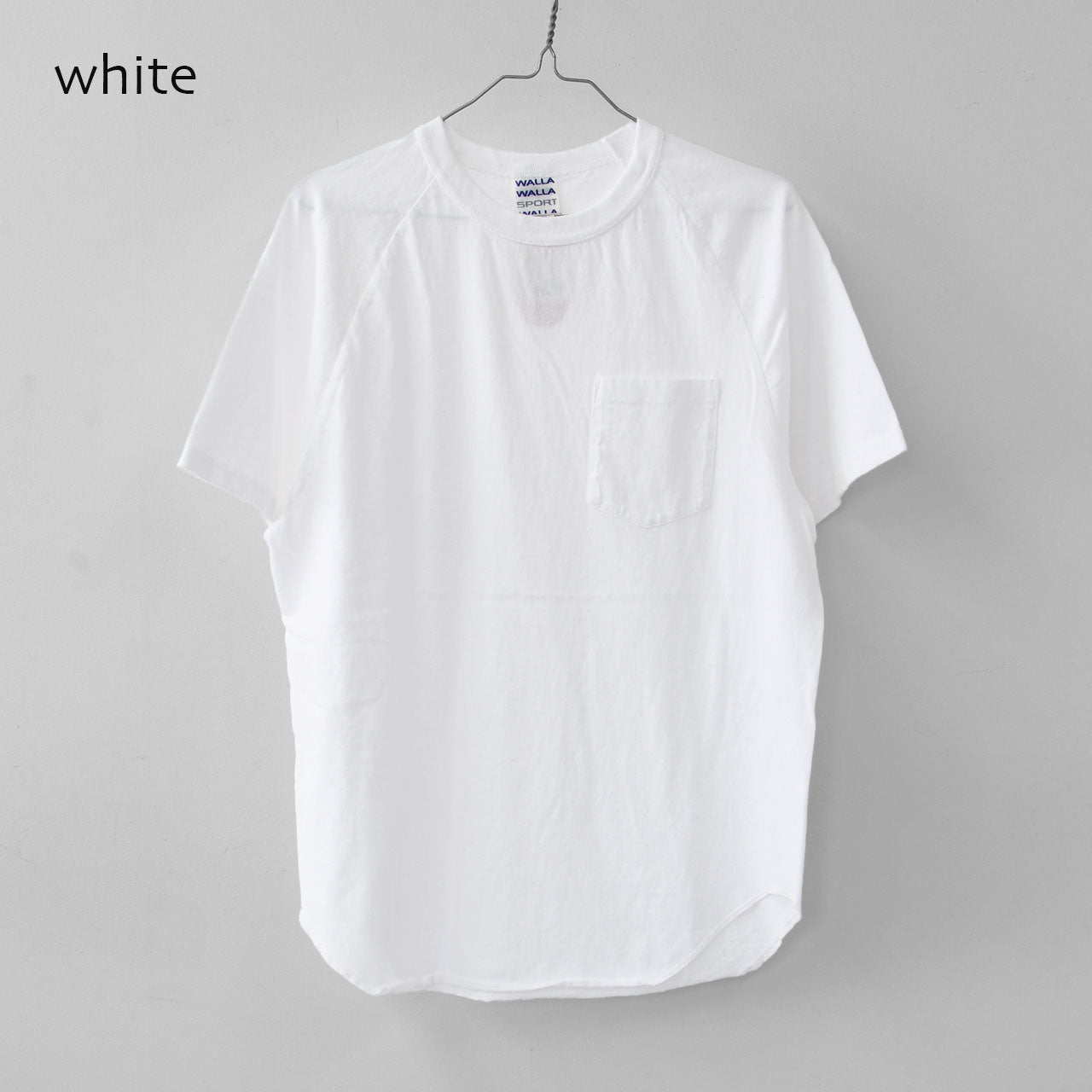 WALLA WALLA SPORT [ワラワラスポーツ] S/S BASEBALL TEE W/POCKET [A0805216] S/SベースボールTシャツ W/ポケット [2025SS]