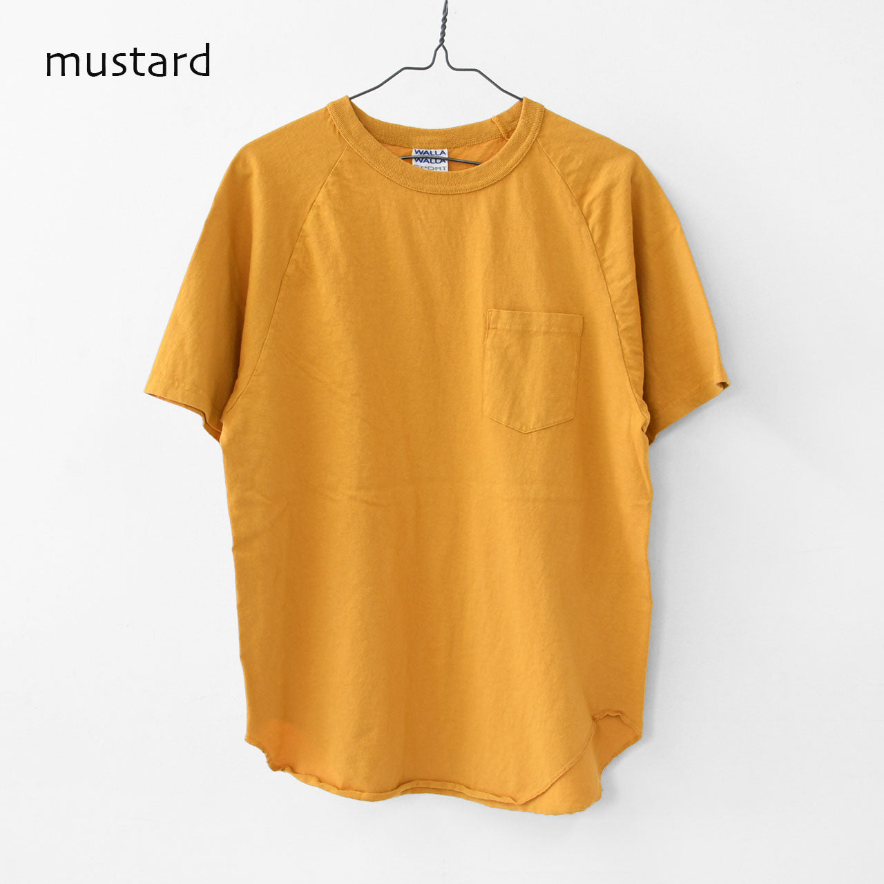 WALLA WALLA SPORT [ワラワラスポーツ] S/S BASEBALL TEE W/POCKET [A0805216] S/SベースボールTシャツ W/ポケット [2025SS]