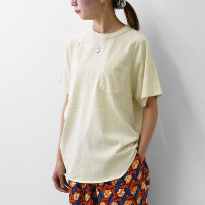 WALLA WALLA SPORT [ワラワラスポーツ] S/S BASEBALL TEE W/POCKET [A0805216] S/SベースボールTシャツ W/ポケット [2025SS]