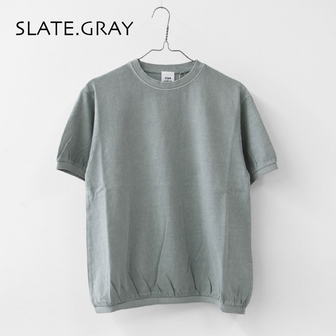 STAR&STRIPE [スターアンドストライプ] BASIC RIB TEE [SSMD-024] ベーシックリブTEE・無地・シンプル・コットン・半袖Tシャツ・LADY'S [2026SS]