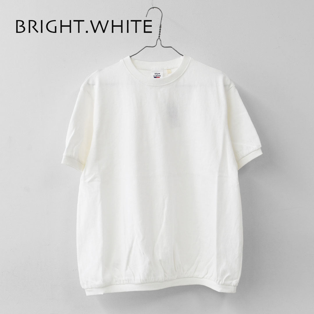 STAR&STRIPE [スターアンドストライプ] BASIC RIB TEE [SSMD-024] ベーシックリブTEE・無地・シンプル・コットン・半袖Tシャツ・LADY'S [2026SS]
