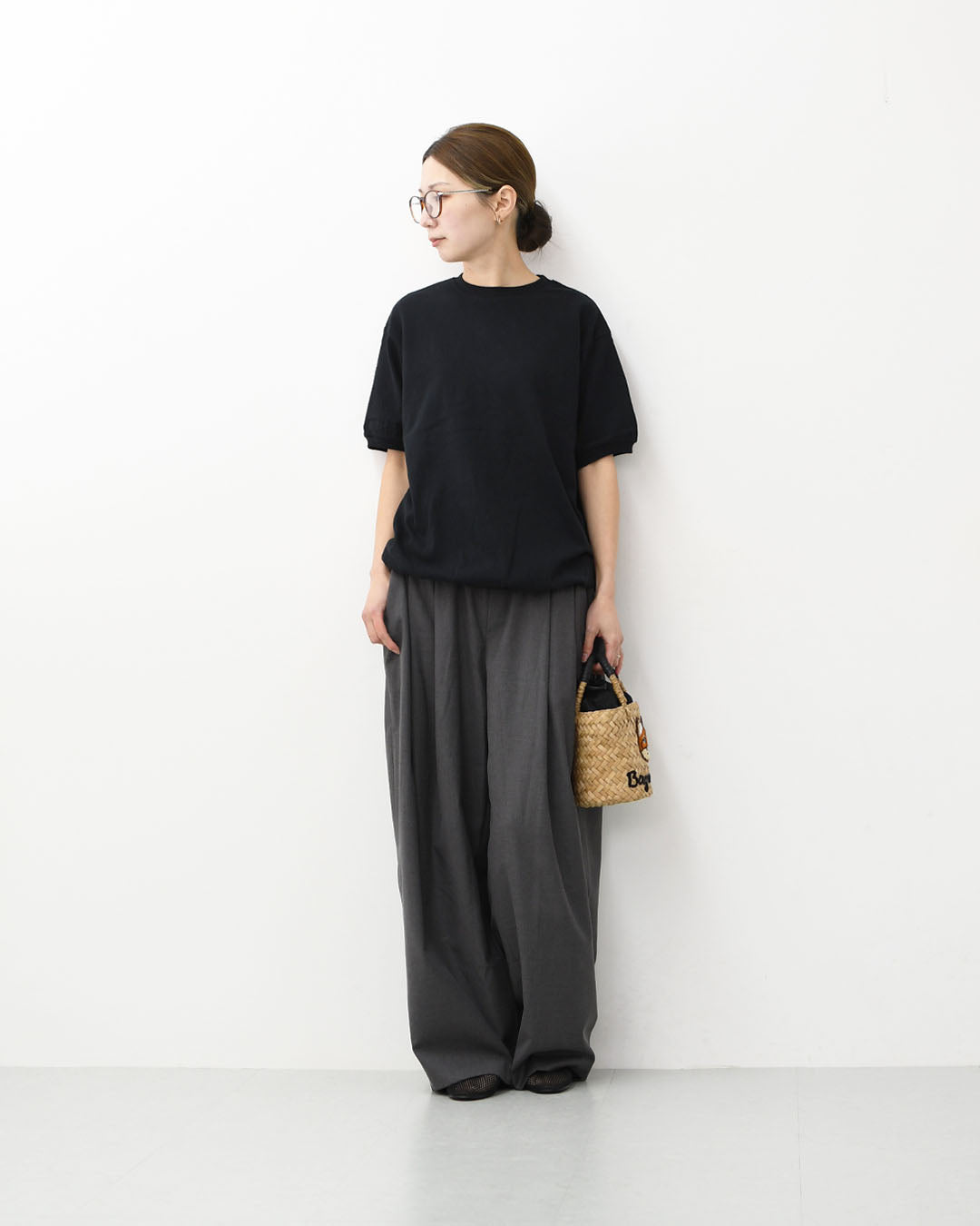 STAR&STRIPE [スターアンドストライプ] BASIC RIB TEE [SSMD-024] ベーシックリブTEE・無地・シンプル・コットン・半袖Tシャツ・LADY'S [2026SS]