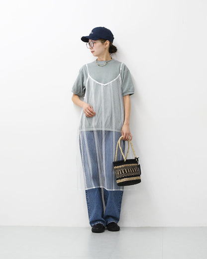 STAR&STRIPE [スターアンドストライプ] BASIC RIB TEE [SSMD-024] ベーシックリブTEE・無地・シンプル・コットン・半袖Tシャツ・LADY'S [2026SS]