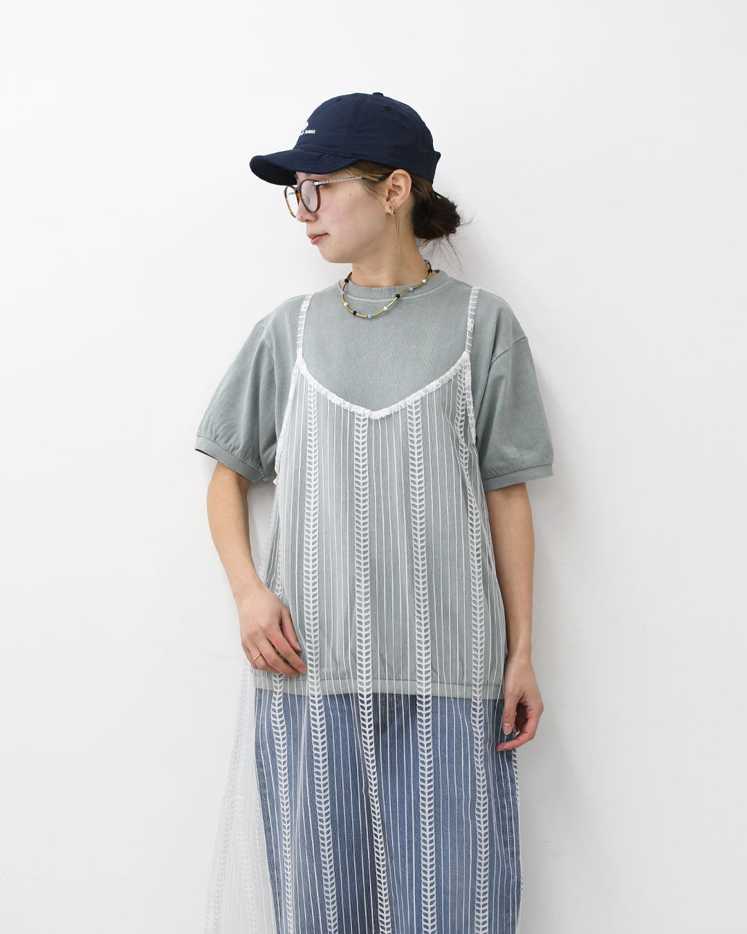 STAR&STRIPE [スターアンドストライプ] BASIC RIB TEE [SSMD-024] ベーシックリブTEE・無地・シンプル・コットン・半袖Tシャツ・LADY'S [2026SS]