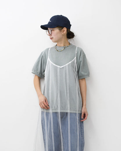 STAR&STRIPE [スターアンドストライプ] BASIC RIB TEE [SSMD-024] ベーシックリブTEE・無地・シンプル・コットン・半袖Tシャツ・LADY'S [2026SS]