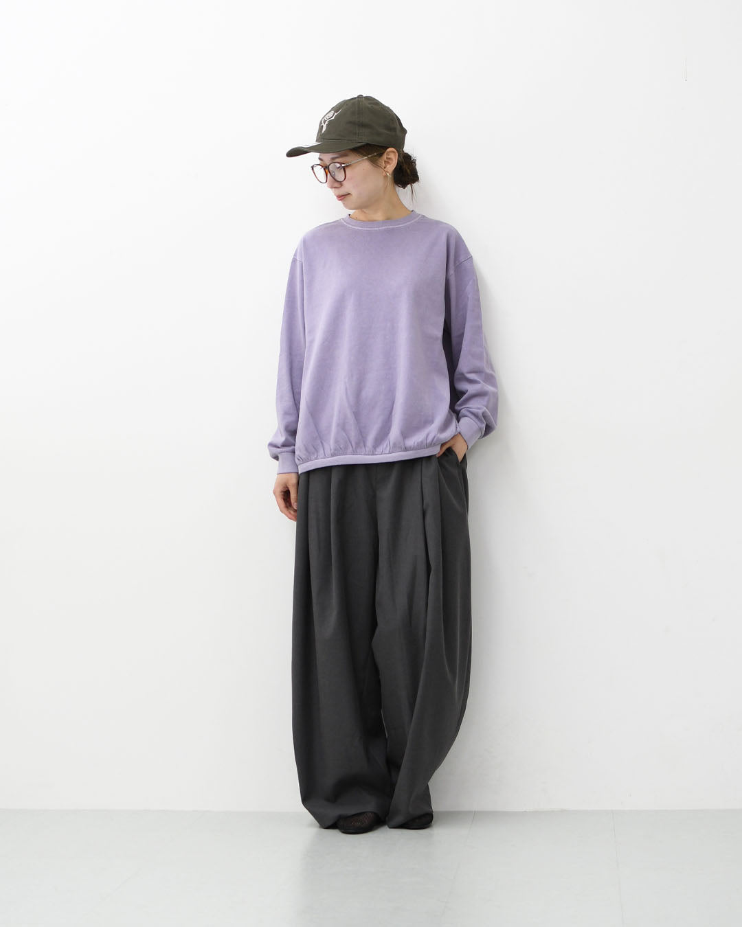 STAR&STRIPE [スターアンドストライプ] BASIC RIB LS [SSMD-035] ベーシックリブロングスリーブ・無地・シンプル・コットン・長袖Tシャツ・ロンT・LADY'S [2026SS]