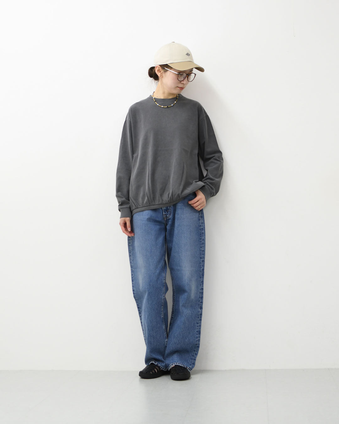 STAR&STRIPE [スターアンドストライプ] BASIC RIB LS [SSMD-035] ベーシックリブロングスリーブ・無地・シンプル・コットン・長袖Tシャツ・ロンT・LADY'S [2026SS]
