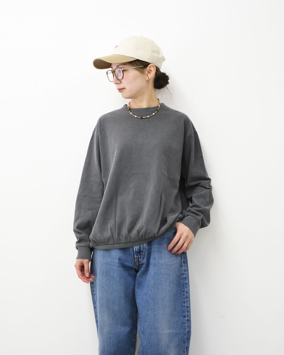 STAR&STRIPE [スターアンドストライプ] BASIC RIB LS [SSMD-035] ベーシックリブロングスリーブ・無地・シンプル・コットン・長袖Tシャツ・ロンT・LADY'S [2026SS]