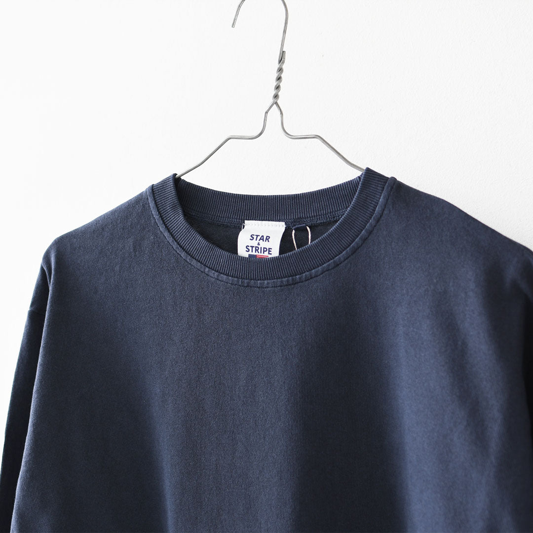 STAR&STRIPE [スターアンドストライプ] BASIC RIB LS [SSMD-035] ベーシックリブロングスリーブ・無地・シンプル・コットン・長袖Tシャツ・ロンT・LADY'S [2026SS]
