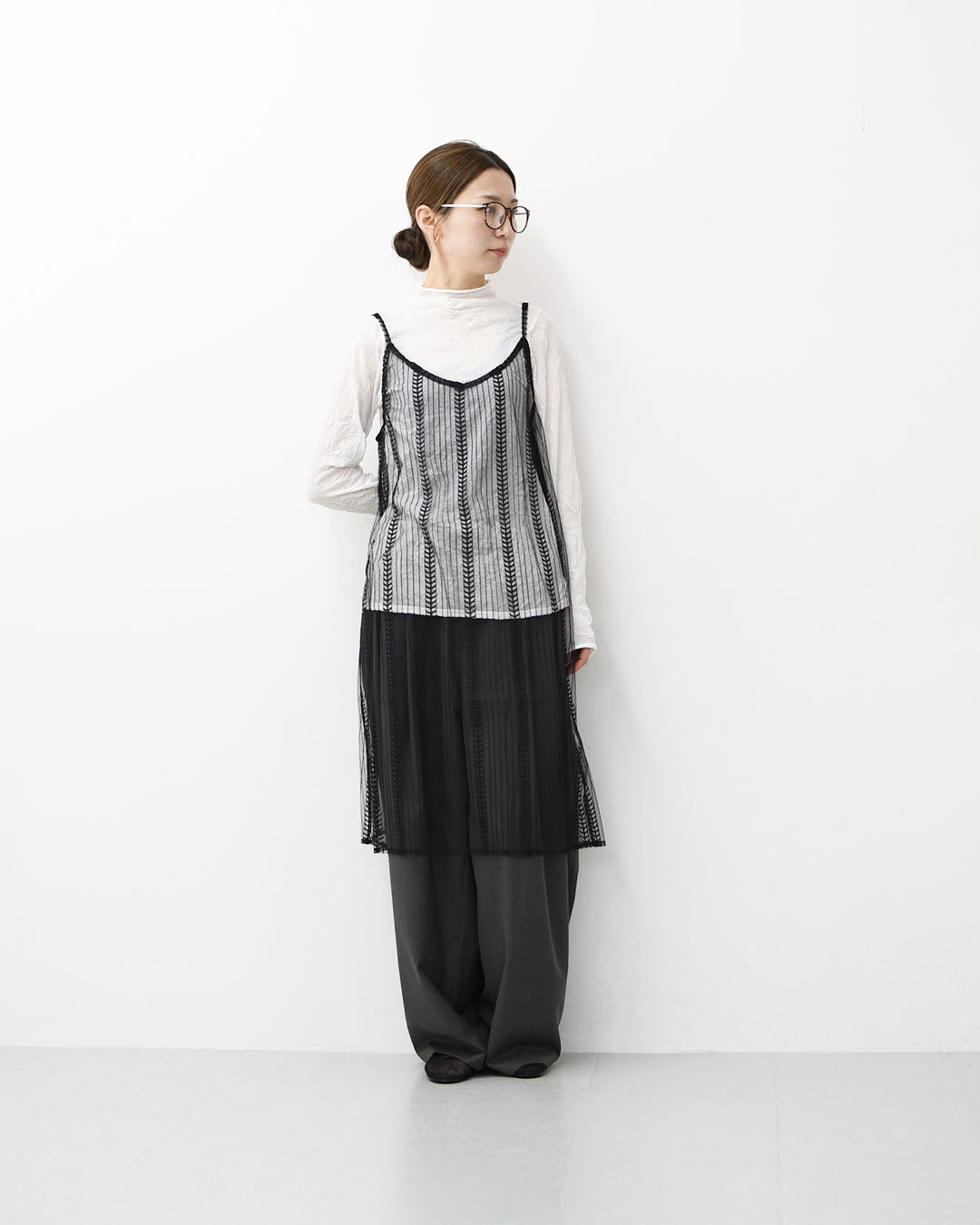 STAR&STRIPE [スターアンドストライプ] SHEER ONEPIECE [SSMD-089] シアーワンピース・シアーキャミソールワンピース・レースワンピース・レイヤード・LADY'S [2026SS]