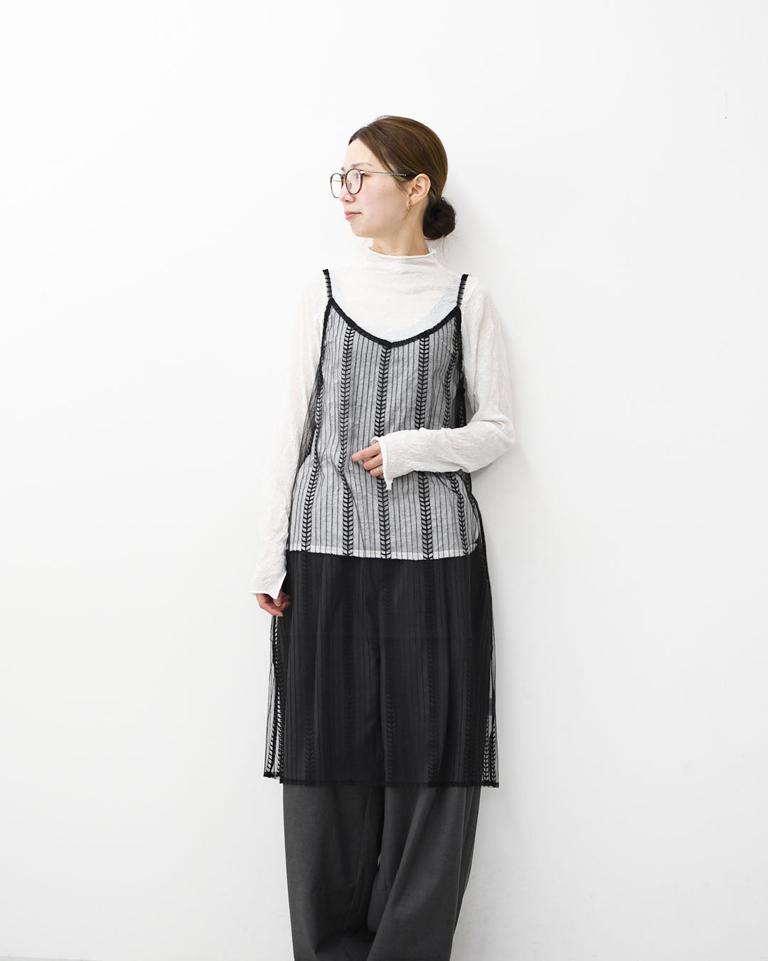 STAR&STRIPE [スターアンドストライプ] SHEER ONEPIECE [SSMD-089] シアーワンピース・シアーキャミソールワンピース・レースワンピース・レイヤード・LADY'S [2026SS]