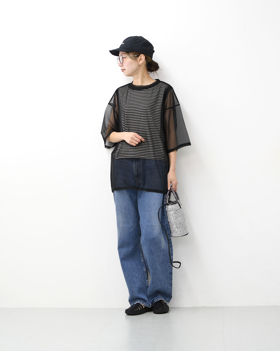 STAR&STRIPE [スターアンドストライプ] SHEER TEE [SSMD-090] シアーTシャツ・シアー・透け感・重ね着・レイヤード・半袖・ショートスリーブ・LADY'S [2026SS]