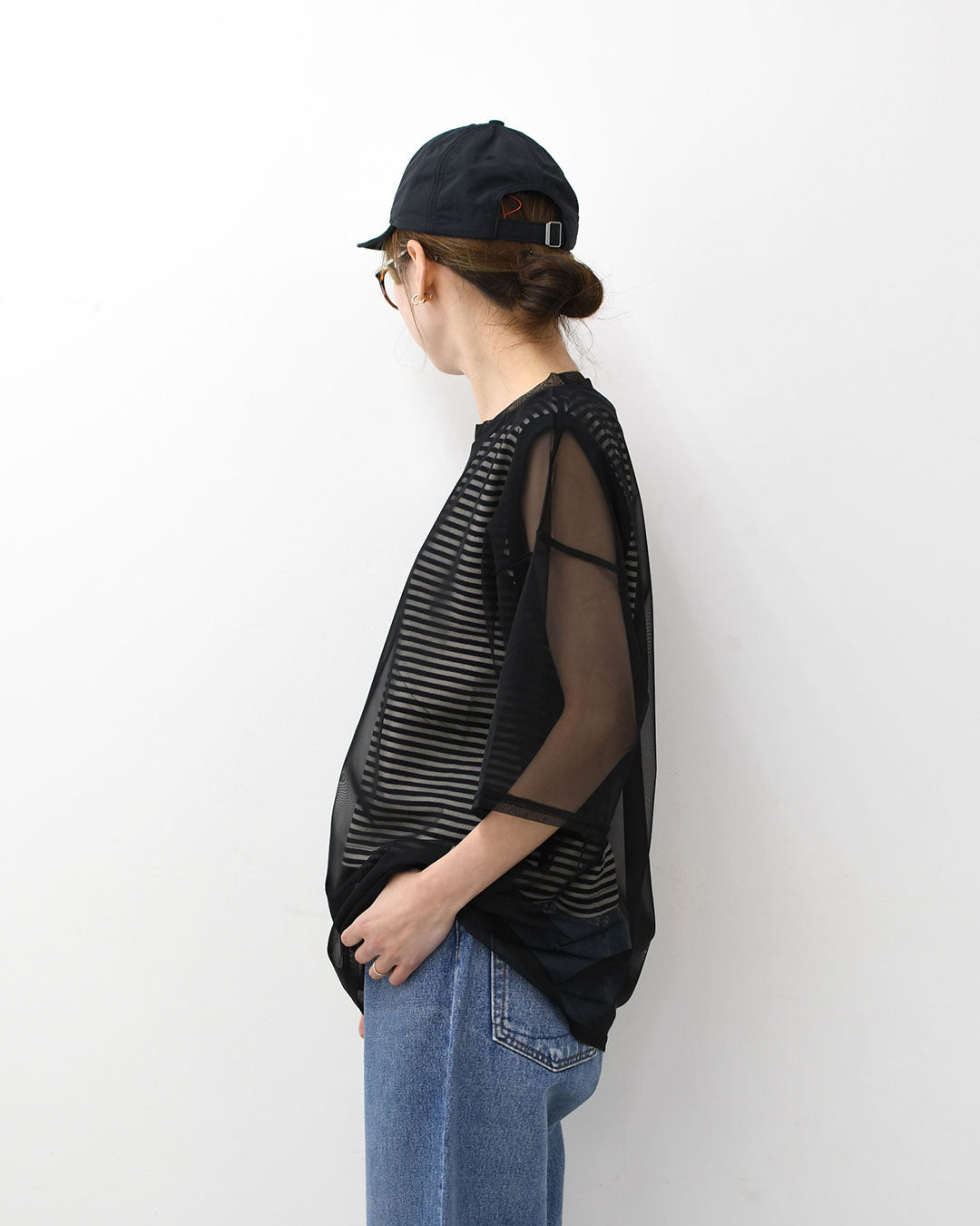 STAR&STRIPE [スターアンドストライプ] SHEER TEE [SSMD-090] シアーTシャツ・シアー・透け感・重ね着・レイヤード・半袖・ショートスリーブ・LADY'S [2026SS]