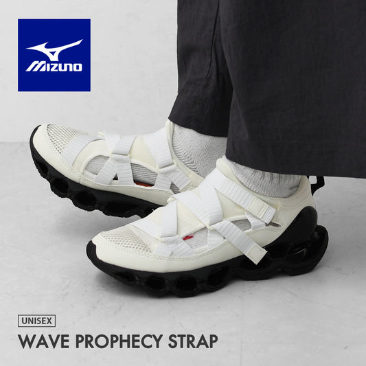 mizuno [ミズノ] WAVE PROPHECY STRAP [D1GA2519-05] ウエーブプロフェシー ストラップ / OFF.WHITE×BLACK・サンダル・スニーカー・靴・スポサン・MEN'S / LADY'S [2026SS]