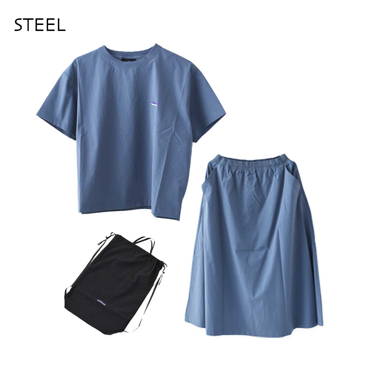 THOUSAND MILE [サウザンドマイル] S/S T-SHIRT & SKIRT SET [TM251NP00032] ショートスリーブTシャツ&スカートセット [2025SS]