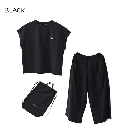 THOUSAND MILE [サウザンドマイル] F/S SHIRT & WIDE PT SET [TM251NP00042] フレンチスリーブシャツ&ワイドパンツセット [2025SS]