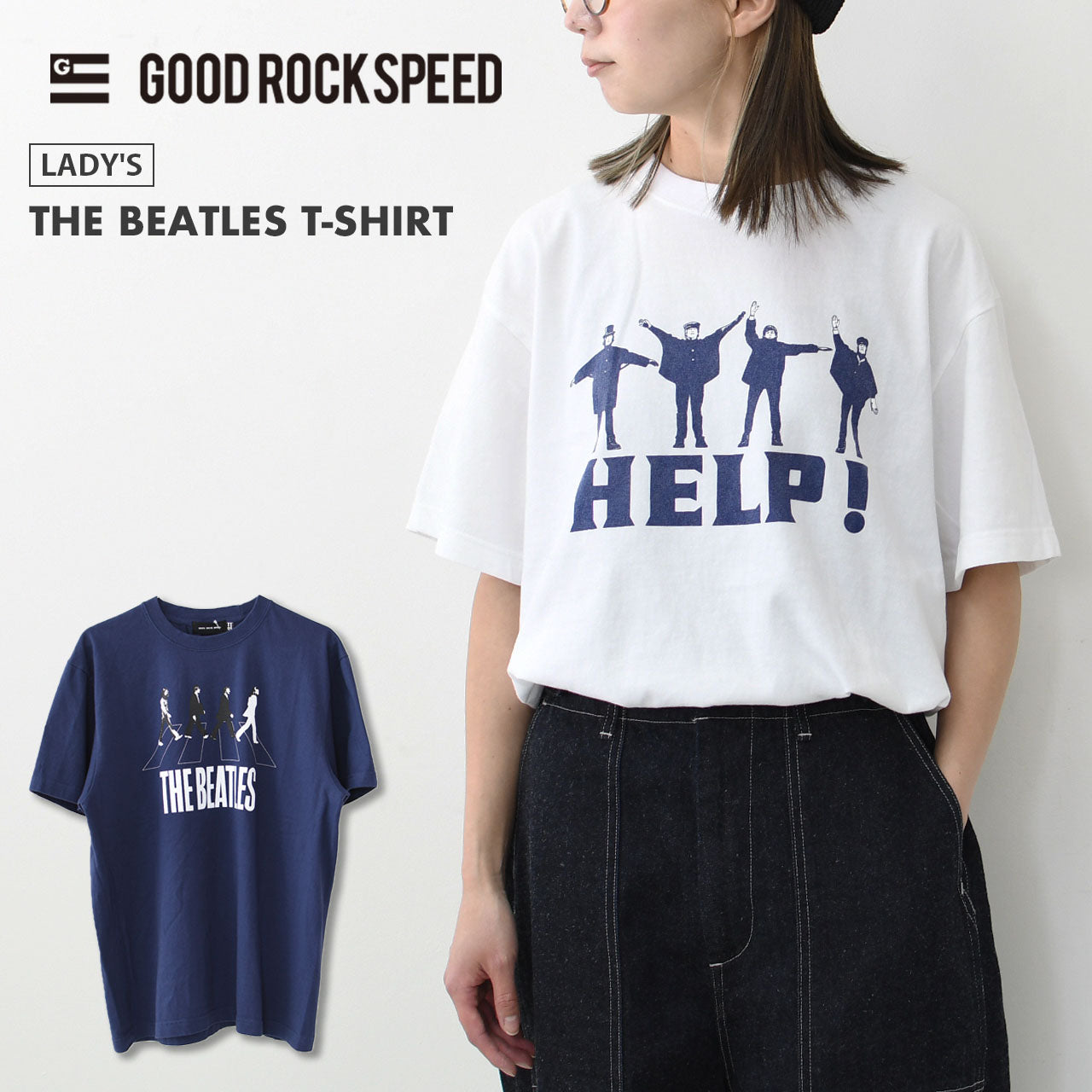 GOOD ROCK SPEED [グッドロックスピード] THE BEATLES T-SHIRT [25BTL103W / 25BTL104W] ザ ビートルズ Tシャツ [2025SS]