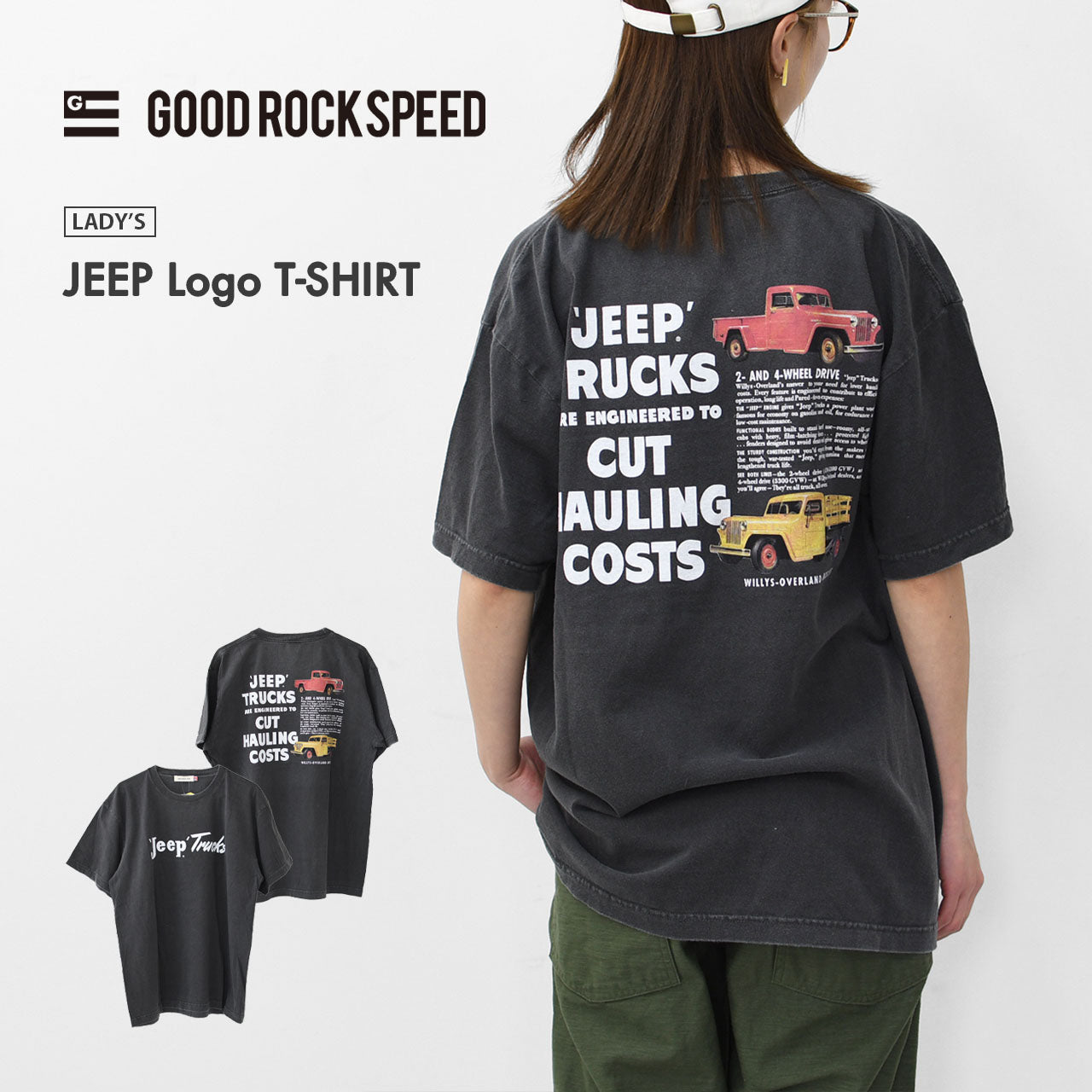 GOOD ROCK SPEED [グッドロックスピード] JEEP Logo T-SHIRT [25JEP104W]  ジープロゴTシャツ [2025SS]