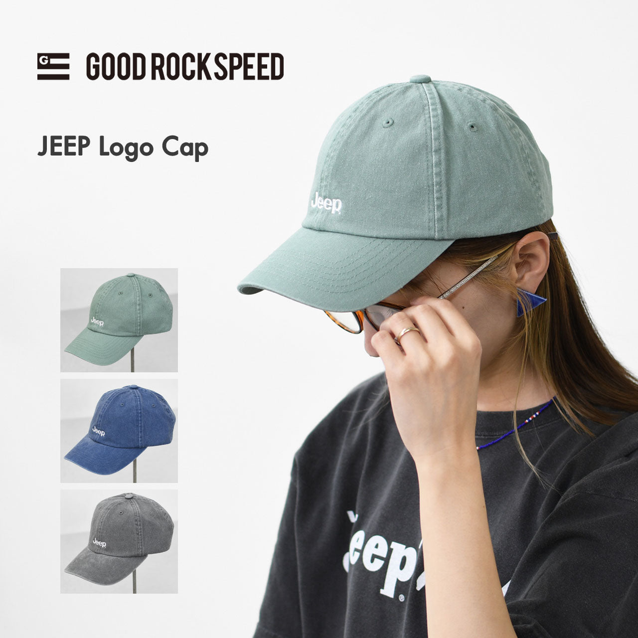 GOOD ROCK SPEED [グッドロックスピード] JEEP Logo Cap  [25JEP106C] ジープロゴキャップ [2025SS]