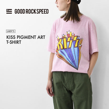 GOOD ROCK SPEED [グッドロックスピード] KISS PIGMENT ART T-SHIRT [25KIS101W] キス ピグメント アート ティー [2025SS]