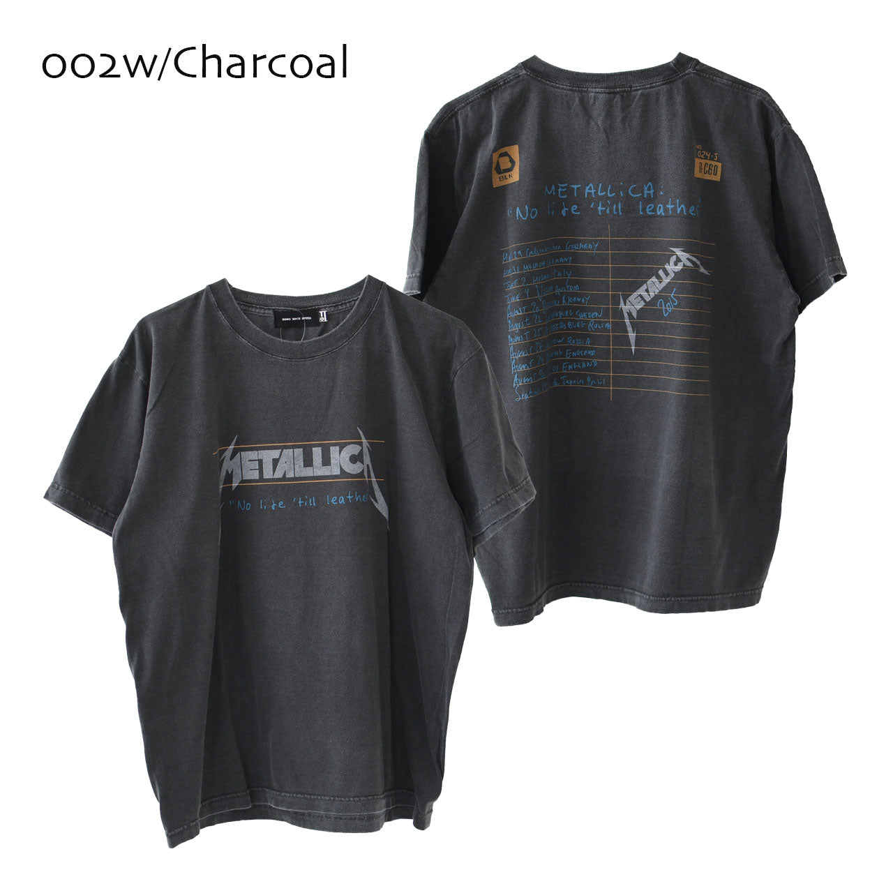 GOOD ROCK SPEED [グッドロックスピード] METALLICA PIGMENT LOGO T-SHIRT [25MET002W / 25MET101W] メタリカ ピグメント ロゴ Tシャツ [2025SS]
