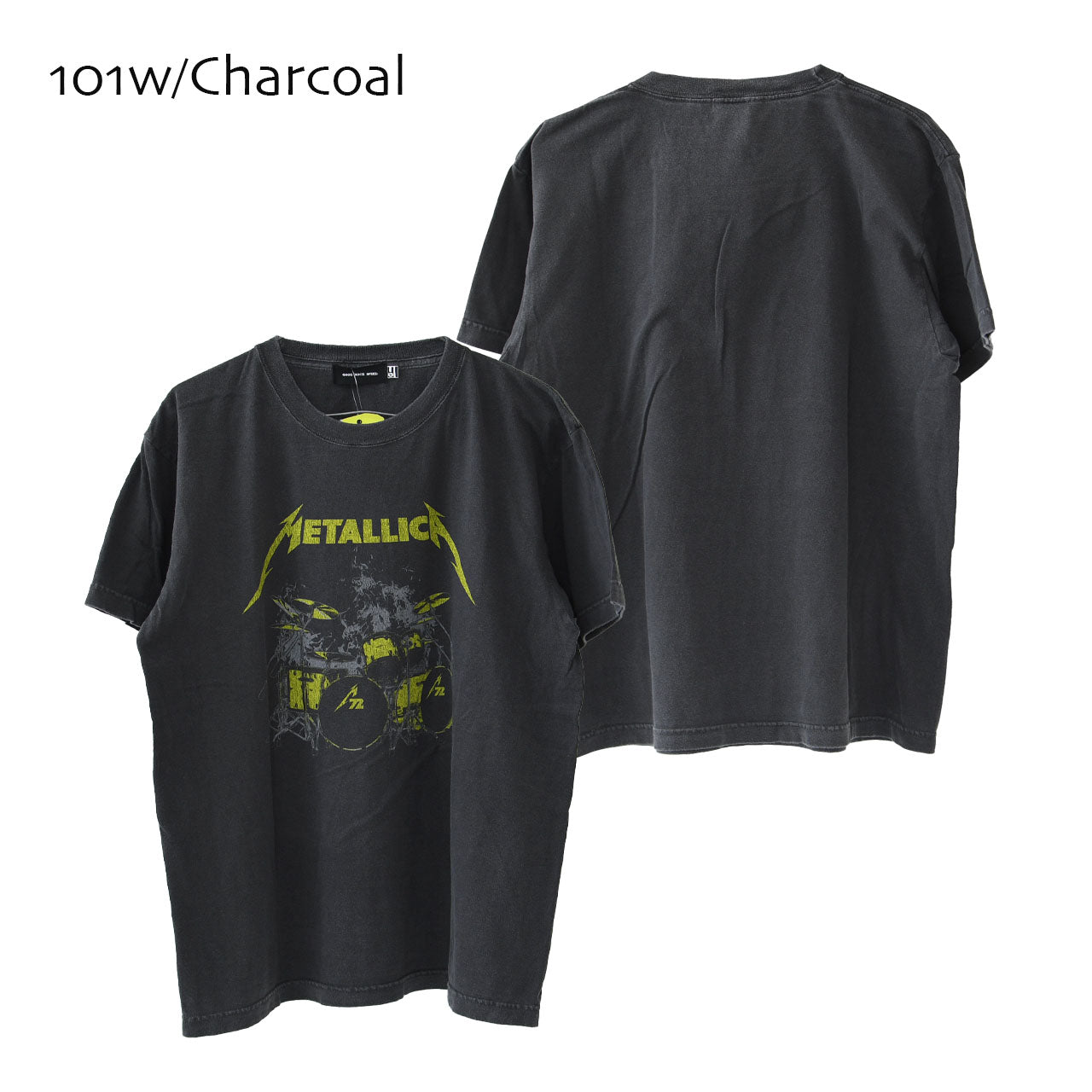 GOOD ROCK SPEED [グッドロックスピード] METALLICA PIGMENT LOGO T-SHIRT [25MET002W / 25MET101W] メタリカ ピグメント ロゴ Tシャツ [2025SS]