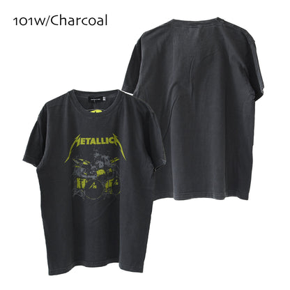 GOOD ROCK SPEED [グッドロックスピード] METALLICA PIGMENT LOGO T-SHIRT [25MET002W / 25MET101W] メタリカ ピグメント ロゴ Tシャツ [2025SS]