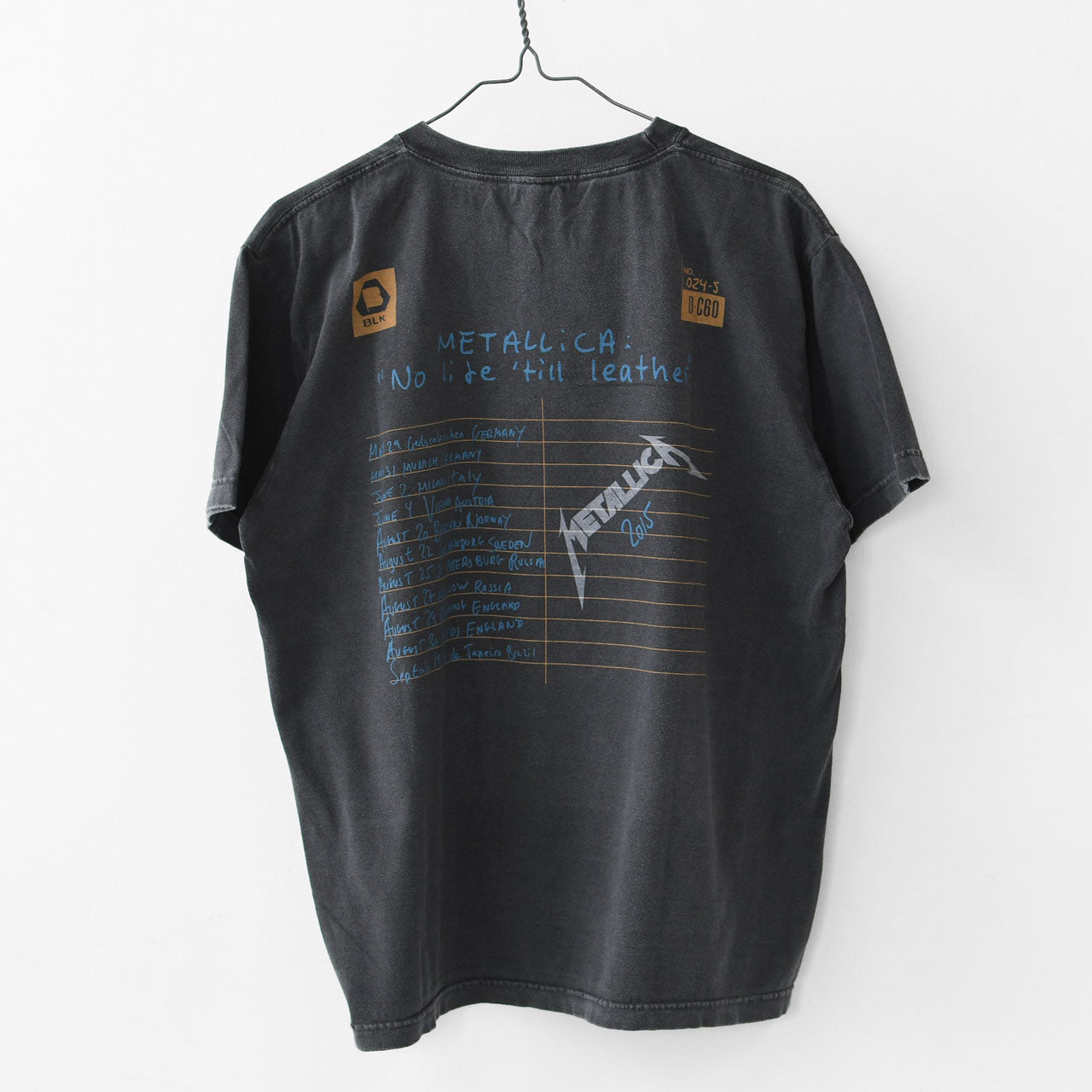 GOOD ROCK SPEED [グッドロックスピード] METALLICA PIGMENT LOGO T-SHIRT [25MET002W / 25MET101W] メタリカ ピグメント ロゴ Tシャツ [2025SS]