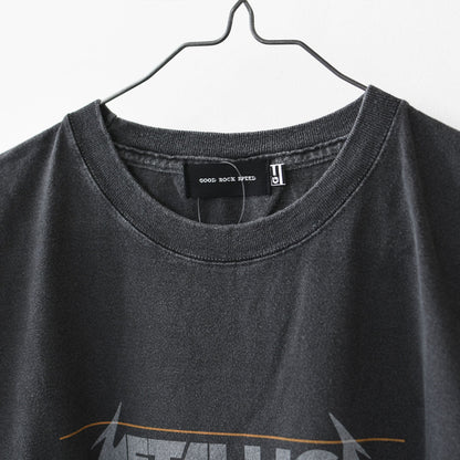 GOOD ROCK SPEED [グッドロックスピード] METALLICA PIGMENT LOGO T-SHIRT [25MET002W / 25MET101W] メタリカ ピグメント ロゴ Tシャツ [2025SS]