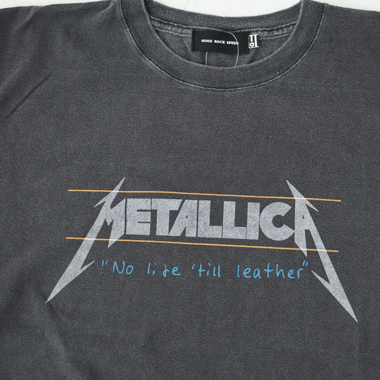 GOOD ROCK SPEED [グッドロックスピード] METALLICA PIGMENT LOGO T-SHIRT [25MET002W / 25MET101W] メタリカ ピグメント ロゴ Tシャツ [2025SS]