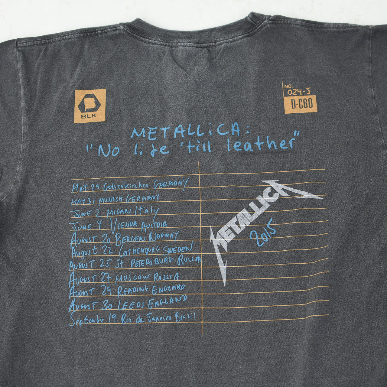 GOOD ROCK SPEED [グッドロックスピード] METALLICA PIGMENT LOGO T-SHIRT [25MET002W / 25MET101W] メタリカ ピグメント ロゴ Tシャツ [2025SS]