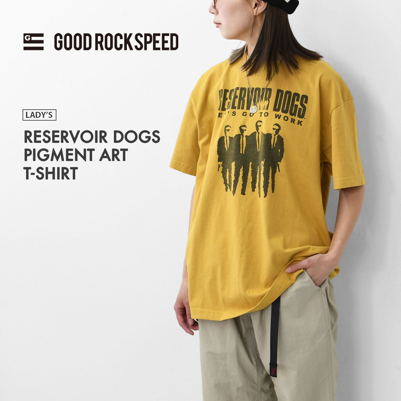 GOOD ROCK SPEED [グッドロックスピード] RESERVOIR DOGS PIGMENT ART T-SHIRT  [25RVD103W] レザボア ドッグス ピグメント アート Tシャツ[2025SS]