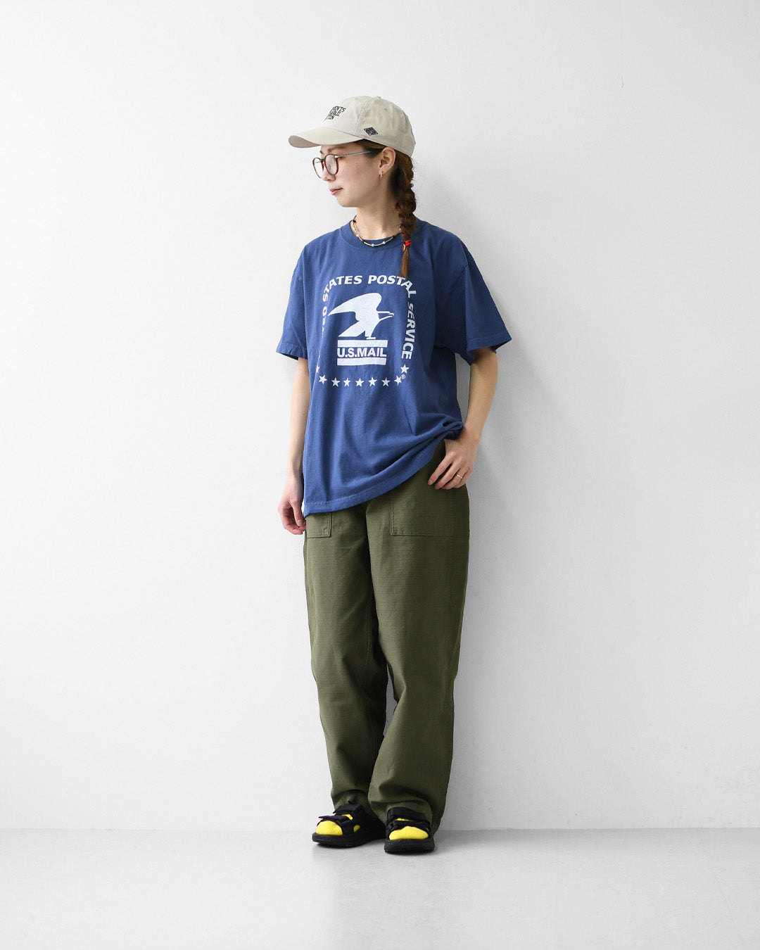 GOOD.R.SPEED [グッドロックスピード] USPS Eagle Logo T-Shirt [260USP009W] USPSイーグルロゴプリントTシャツ・半袖Tシャツ・シンプルTシャツ・カンパニーロゴ・アメカジ・ヴィンテージ・ロゴTシャツ・プリントTシャツ LADY'S [2026SS]